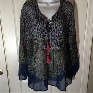 Melissa Page Chiffon Tunic